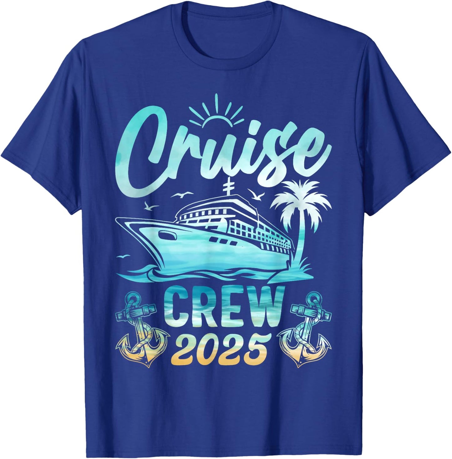 Cruise Crew 2025 Ship Vacation Trip Cruising Family Matching T-Shirt - T-Shirt | Royal