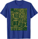 Computer Circuit Board - Electronics Tech T Shirt T-Shirt - T-Shirt | Royal