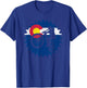 Mountain Bike Colorado Biking MTB T-Shirt - T-Shirt | Royal