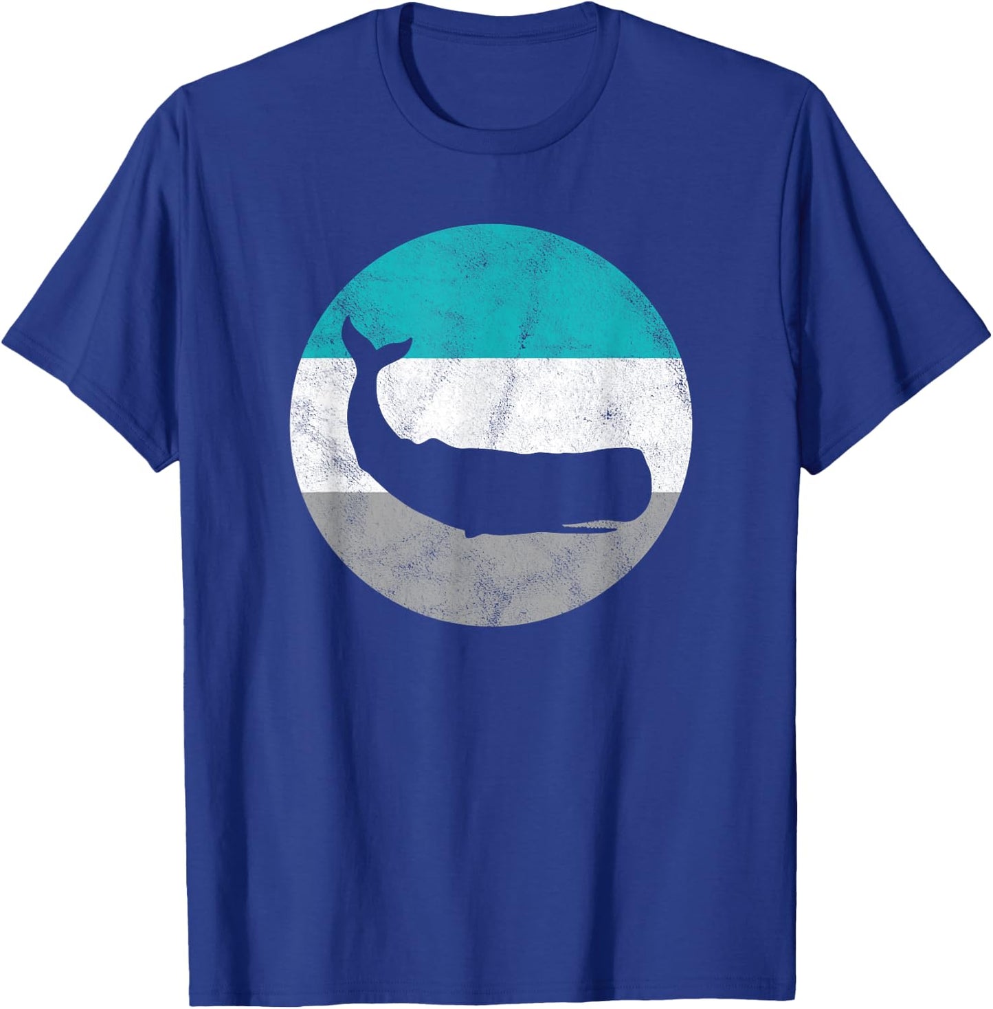 Sperm Whale Gift Shirt & Women | Retro Vintage T-Shirt - T-Shirt | Royal