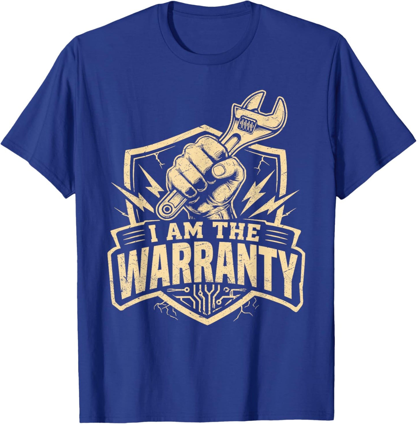 I Am The Warranty Mechanic Handyman Humor Design Funny T-Shirt - T-Shirt | Royal