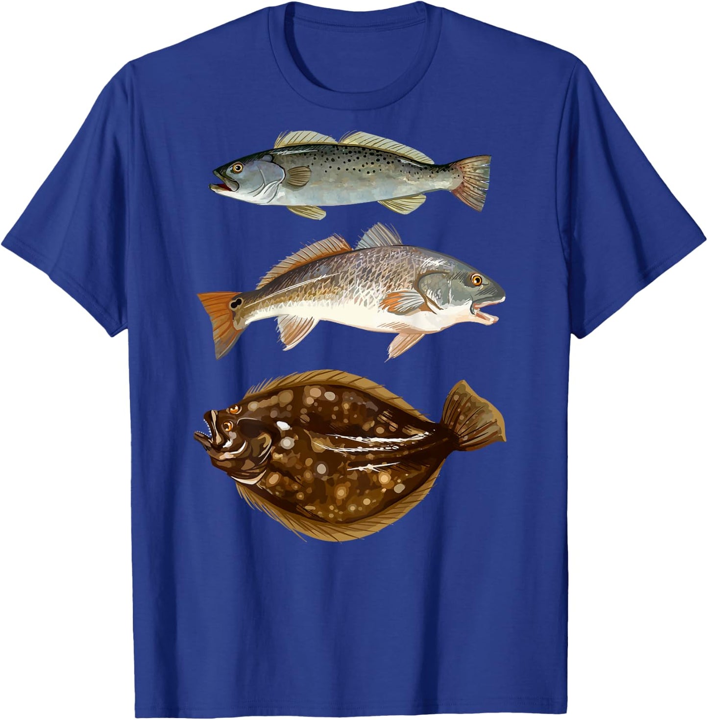 Texas Slam | Florida Slam | Carolina Slam Fishing T-Shirt - T-Shirt | Royal