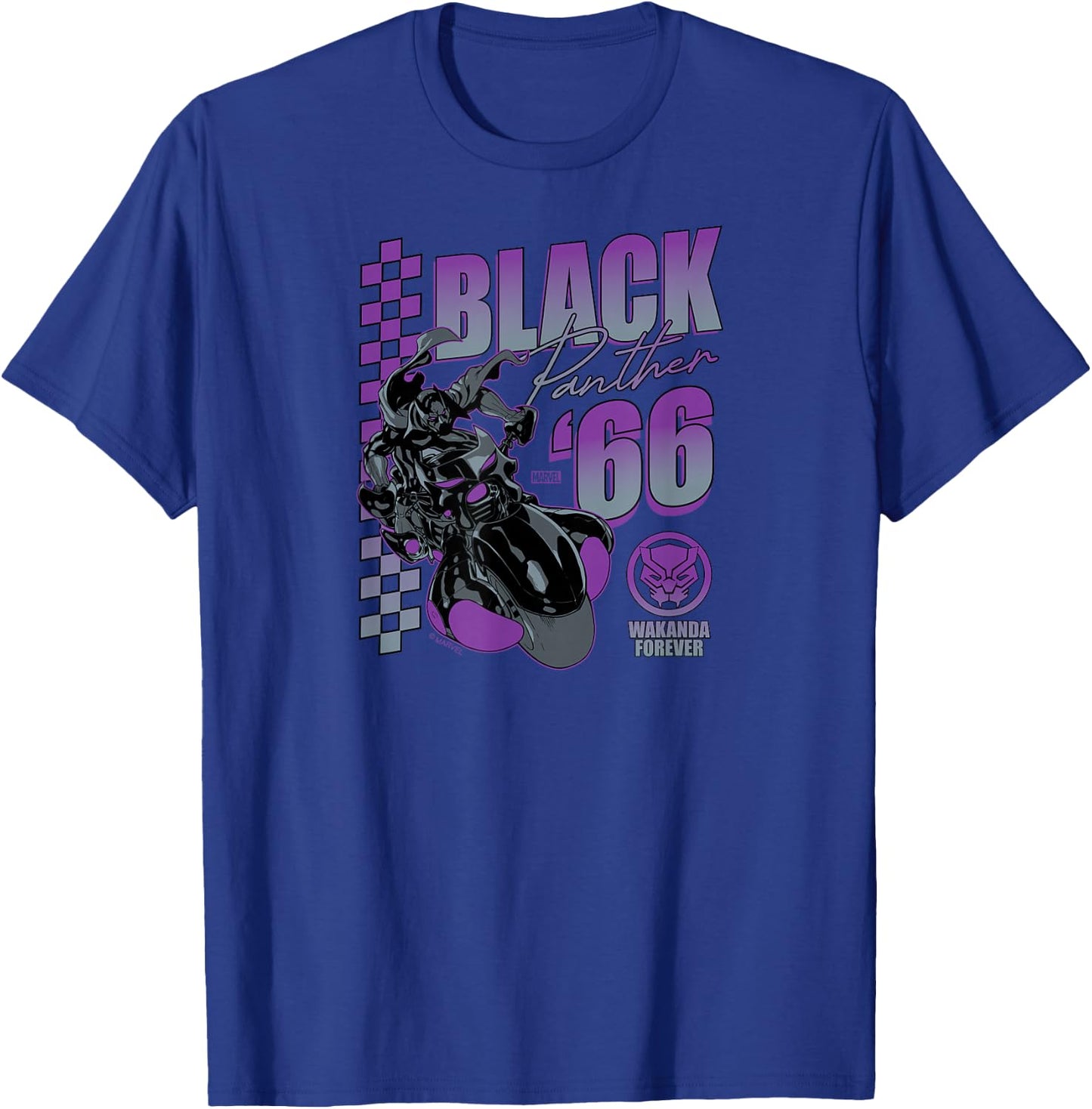 Black Panther - Racing Inspired T-Shirt - T-Shirt | Royal