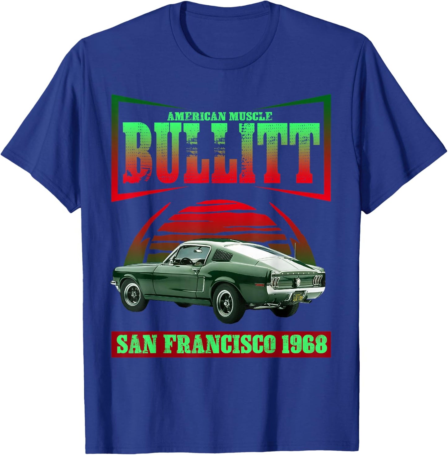 American muscle car bullitt T-Shirt - T-Shirt | Royal
