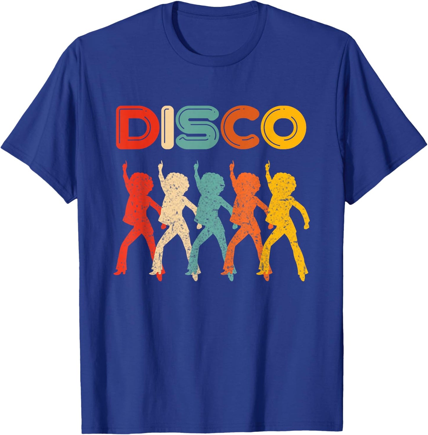 Disco 70s Disco Themed Vintage Retro Dancing T-Shirt - T-Shirt | Royal