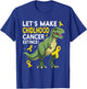 Childhood Cancer Extinct Dinosaur Childhood Cancer Awareness T-Shirt - T-Shirt | Royal