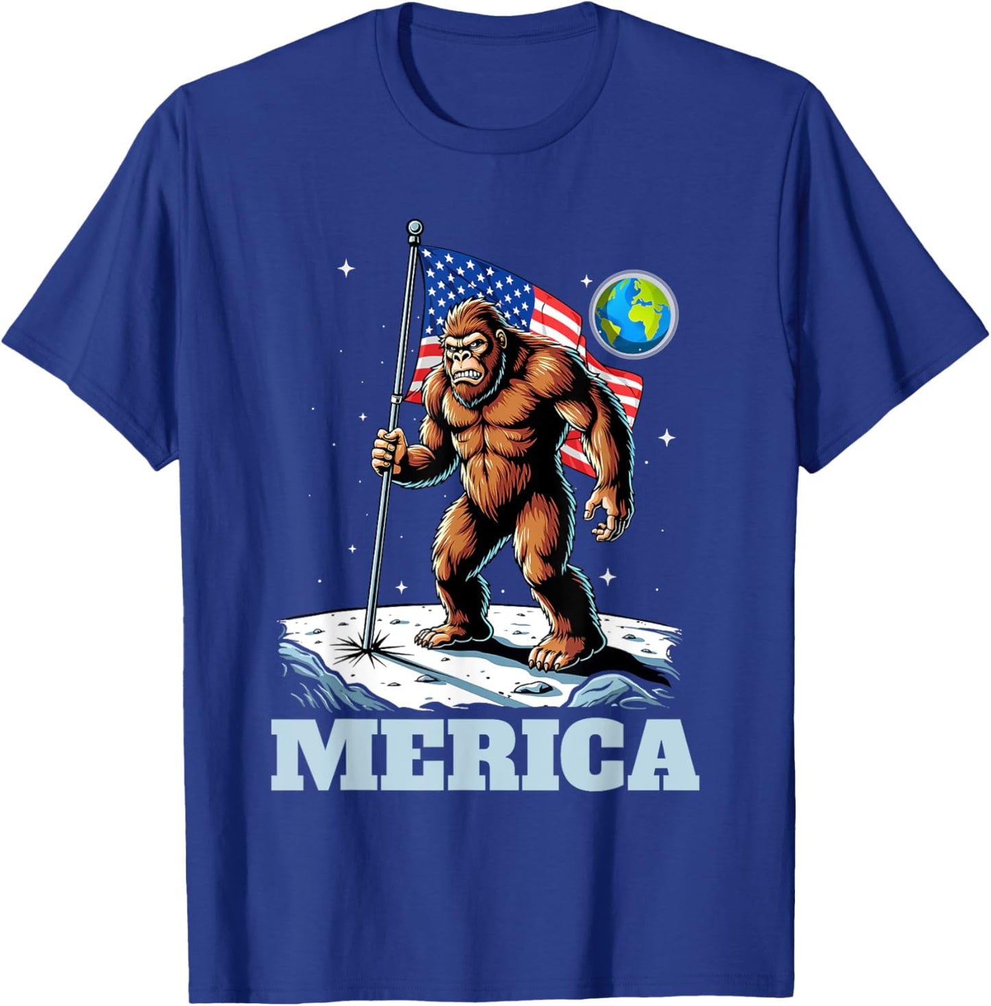 Merica - USA American Flag 4th Of July Fourth T-Shirt - T-Shirt | Royal
