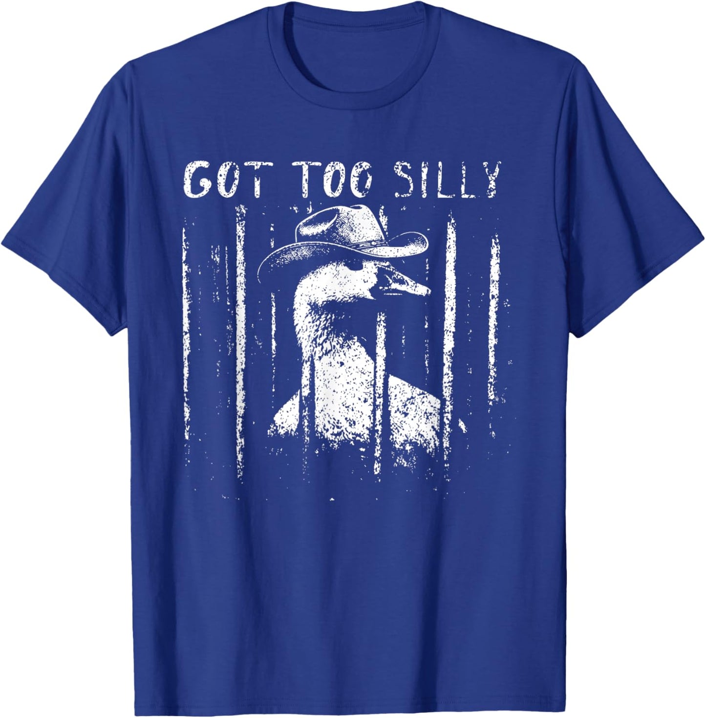 Got Too Silly Goose Meme Funny Goose Jailbird Prison T-Shirt - T-Shirt | Royal