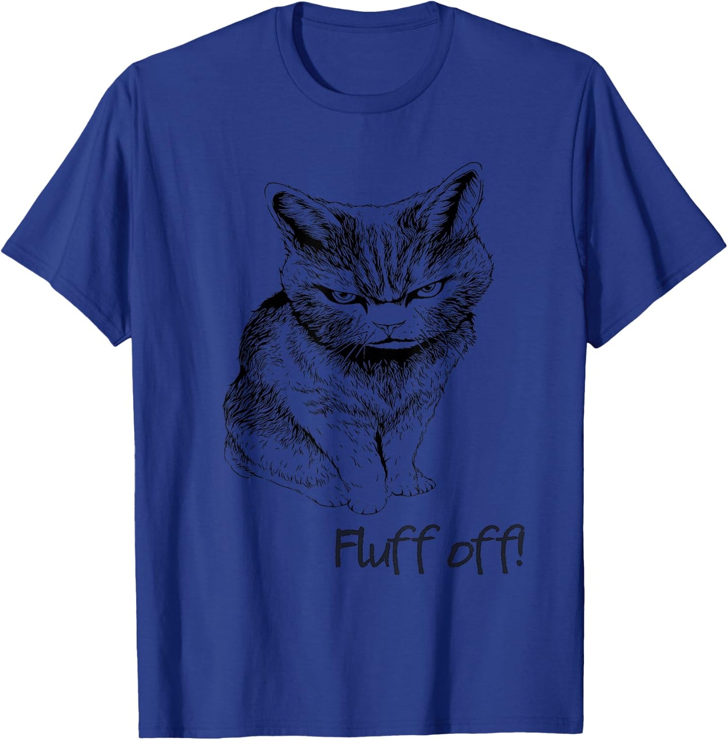 Fluff Off Cat T-Shirt - T-Shirt | Royal
