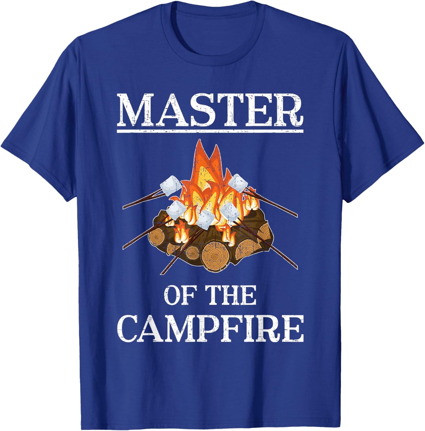 Master of the Campfire Camping T-Shirt - T-Shirt | Royal