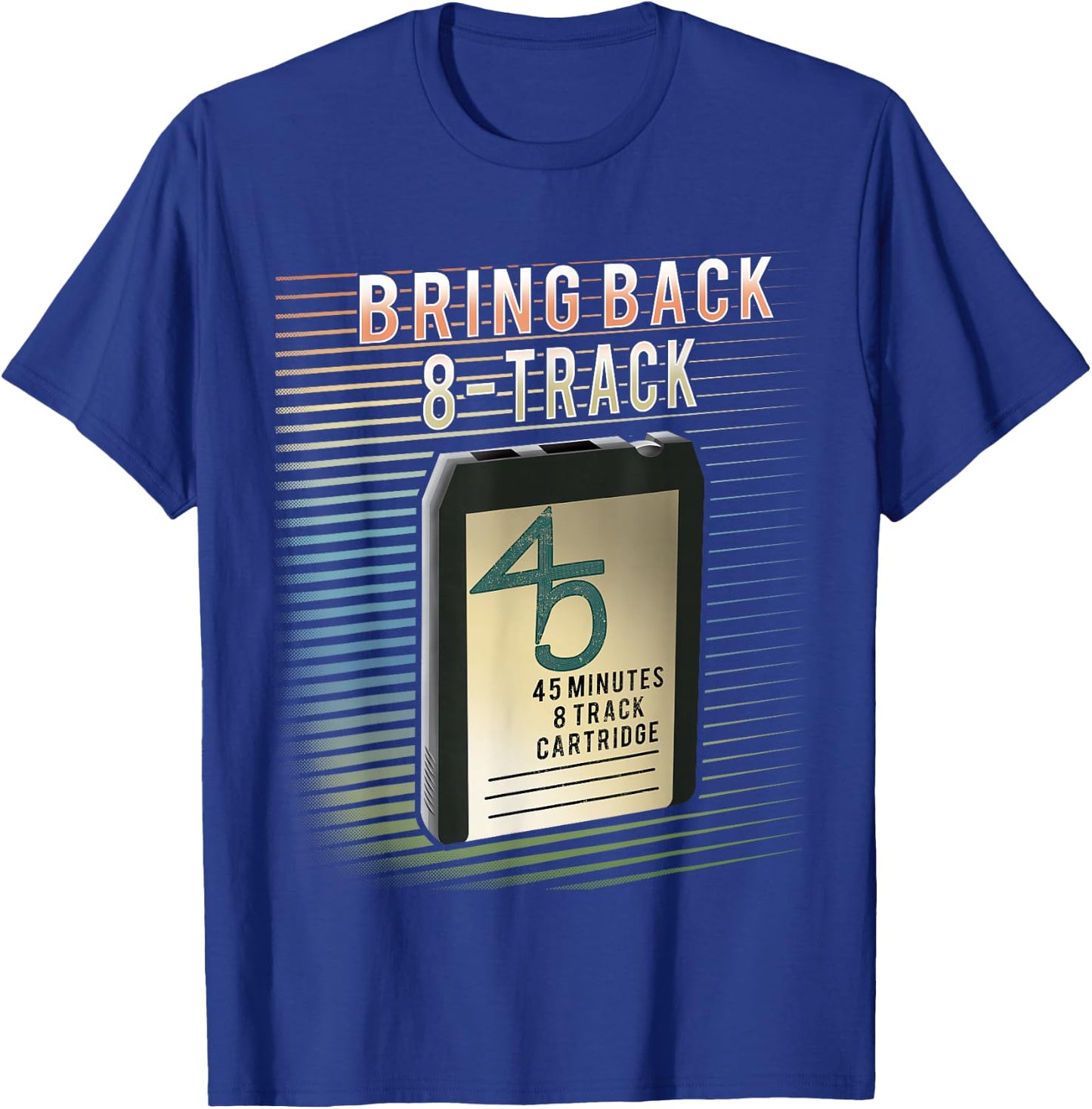 Bring Back 8 Track tape T-Shirt - T-Shirt | Royal