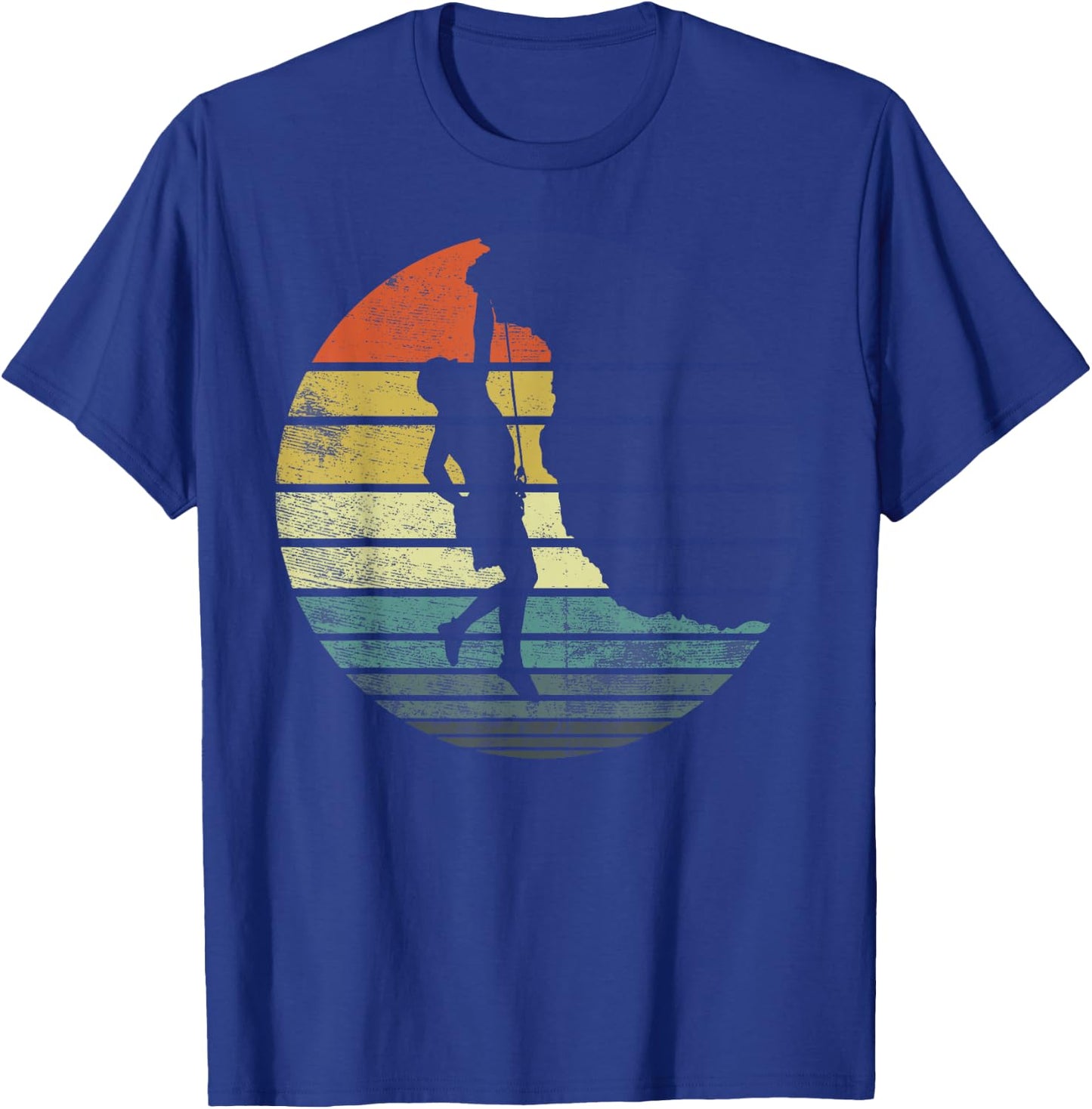 Climber Gifts Funny Rock Climbing Retro Vintage Bouldering T-Shirt - T-Shirt | Royal