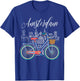 Love Cycling Luv Amsterdam Retro Bike Gift Design Idea T-Shirt - T-Shirt | Royal