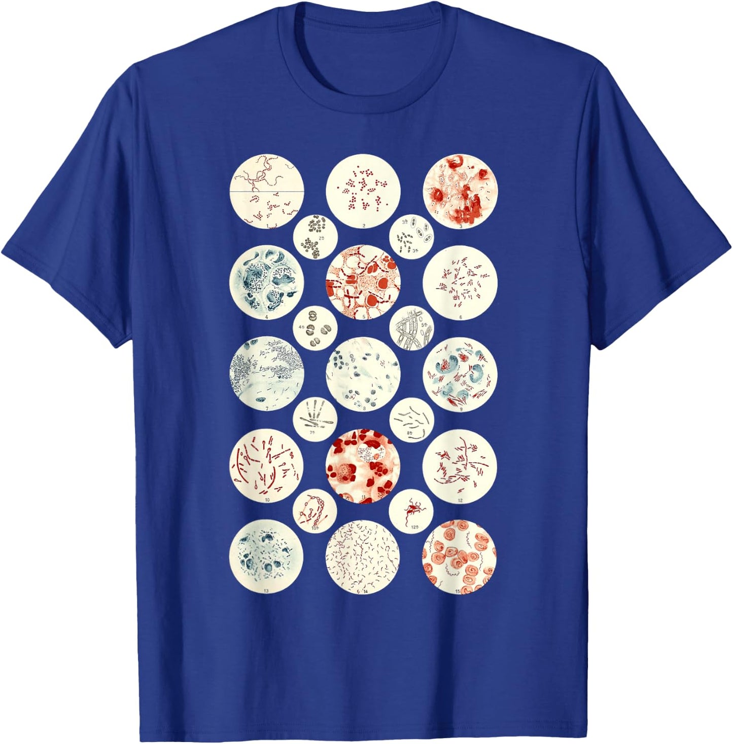 Bacteria funny Microbiology Bacteria Science Tiny Microbes T-Shirt - T-Shirt | Royal