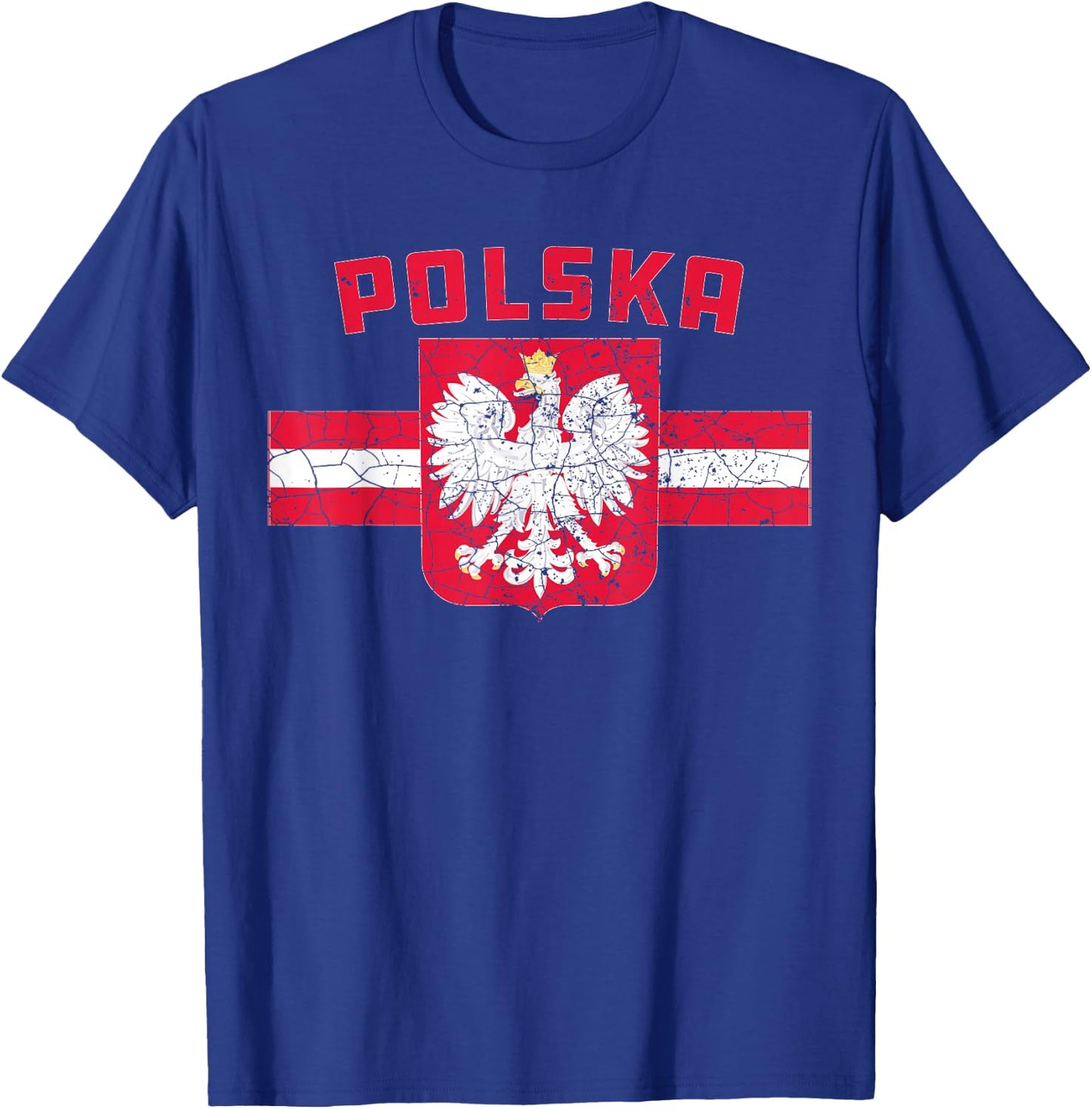 Polnisches polnisches Erbe Orzel Bialy White Eagle Poland Flag - Men's Black Short Sleeve Classic Fit - Small T-Shirt - T-Shirt | Royal