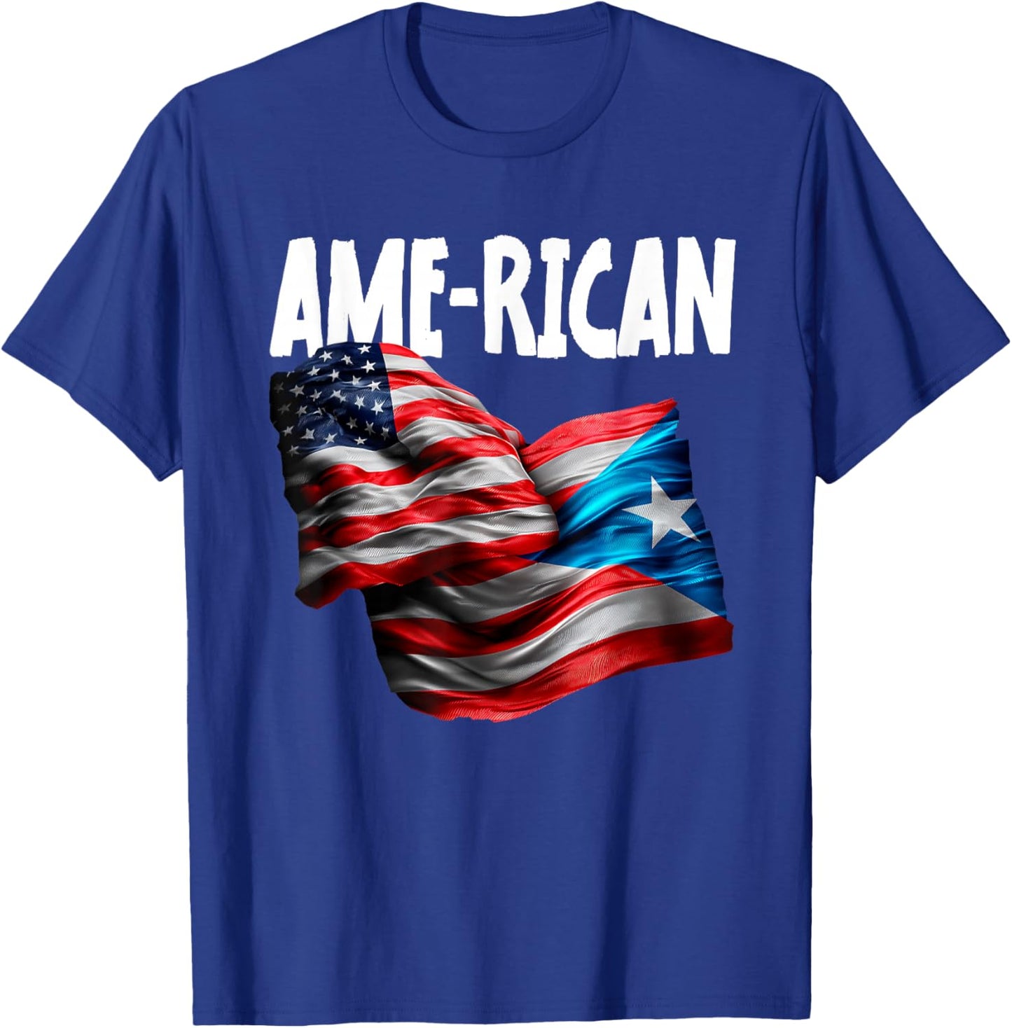Puerto Rico Hispanic Pride Design T-Shirt - T-Shirt | Royal