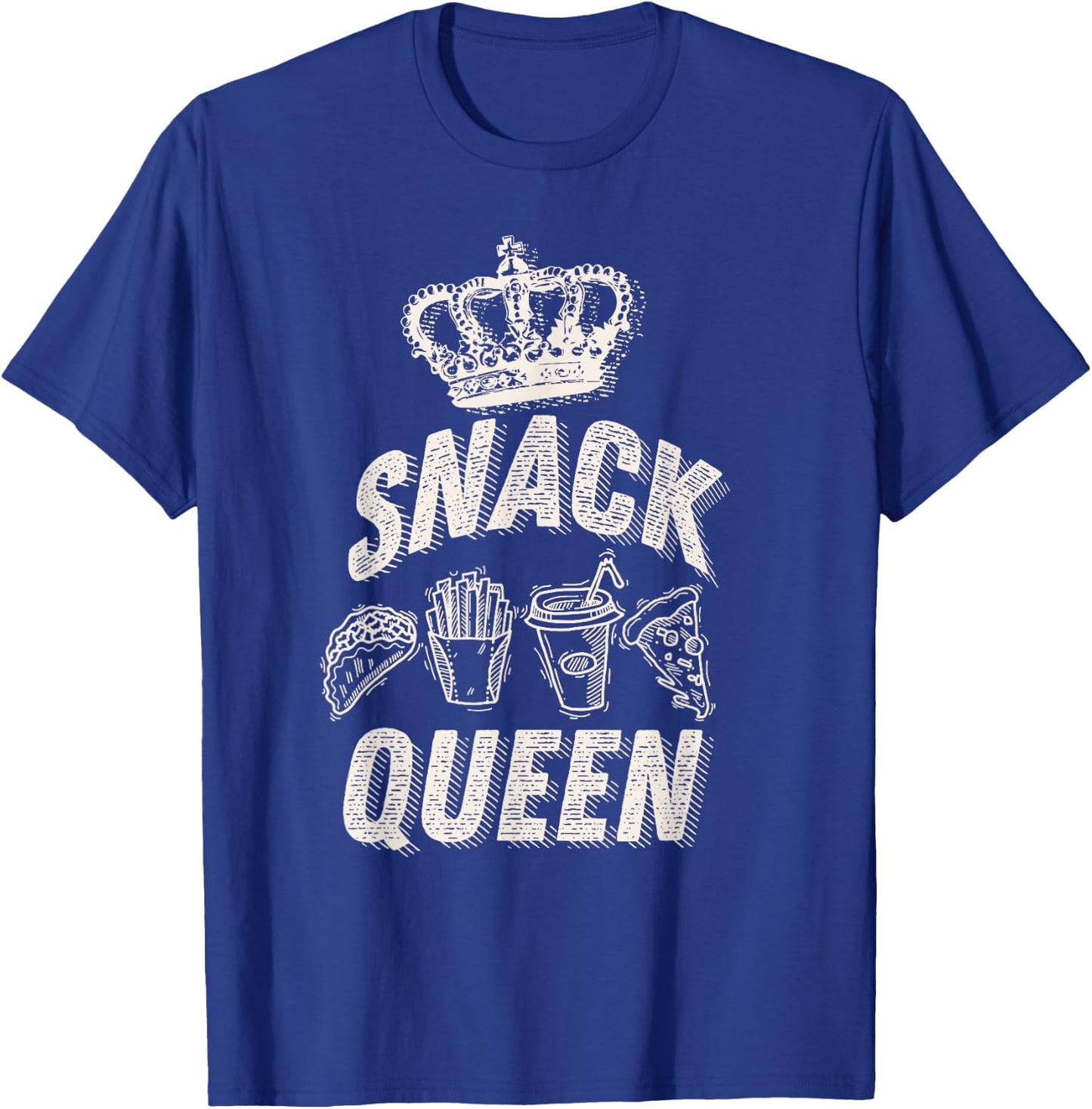 Snack Queen Shirt | Cool I Love Midnight Snack Boy Girl Gift T-Shirt - T-Shirt | Royal