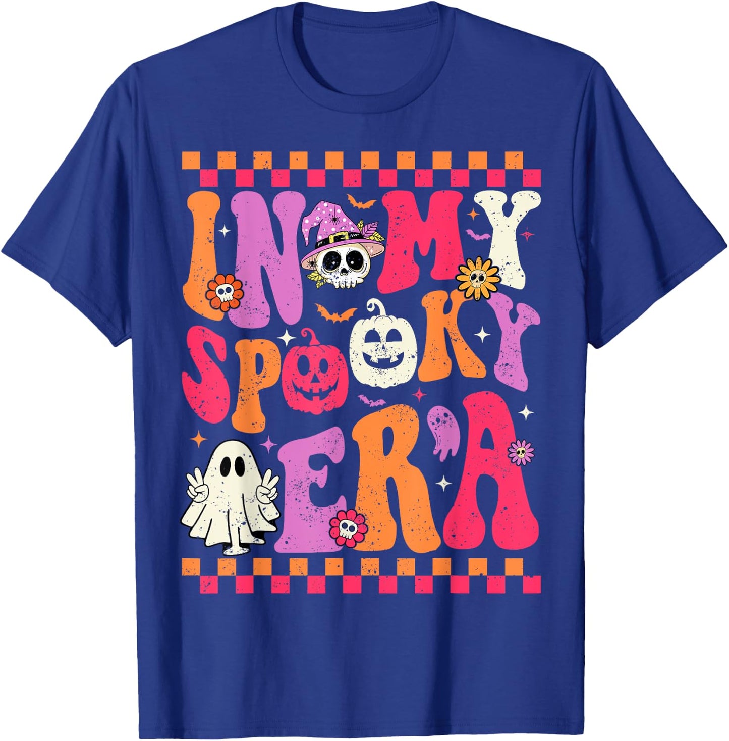 In My Spooky Era Groovy Retro Groovy Ghost Halloween T-Shirt - T-Shirt | Royal