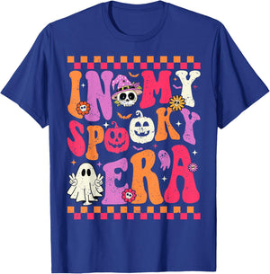 In My Spooky Era Groovy Retro Groovy Ghost Halloween T-Shirt - T-Shirt | Royal