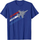 F-16 "Viper" Jet Fighter Airplane Fly Fight Win T-Shirt - T-Shirt | Royal