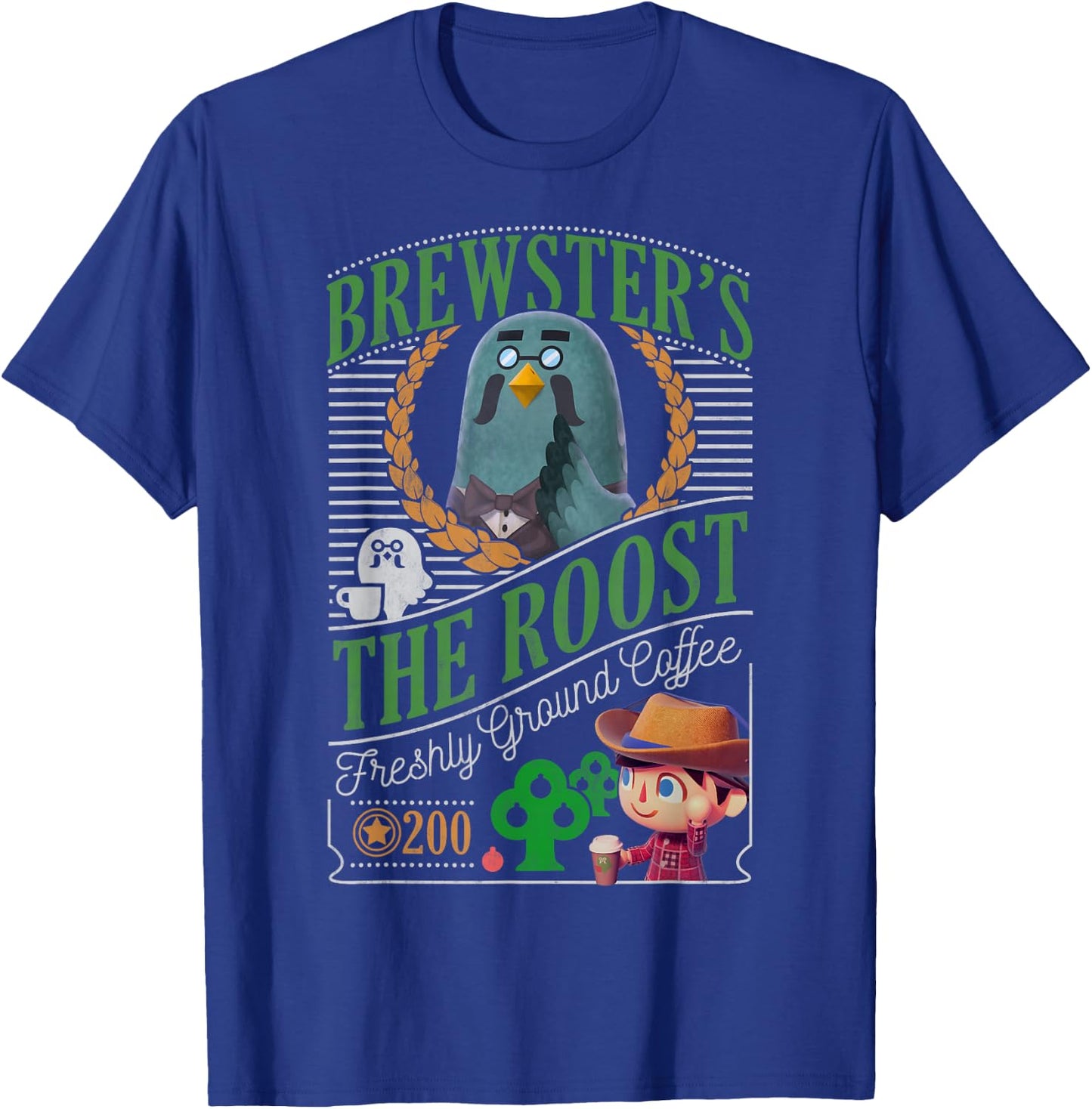 Animal Crossing Brewster's The Roost Cafe T-Shirt - T-Shirt | Royal
