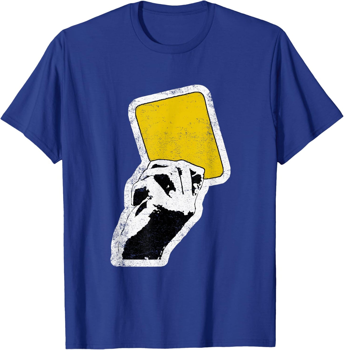 Referee Yellow Card Coach Sports Football Soccer T-Shirt - T-Shirt | Royal