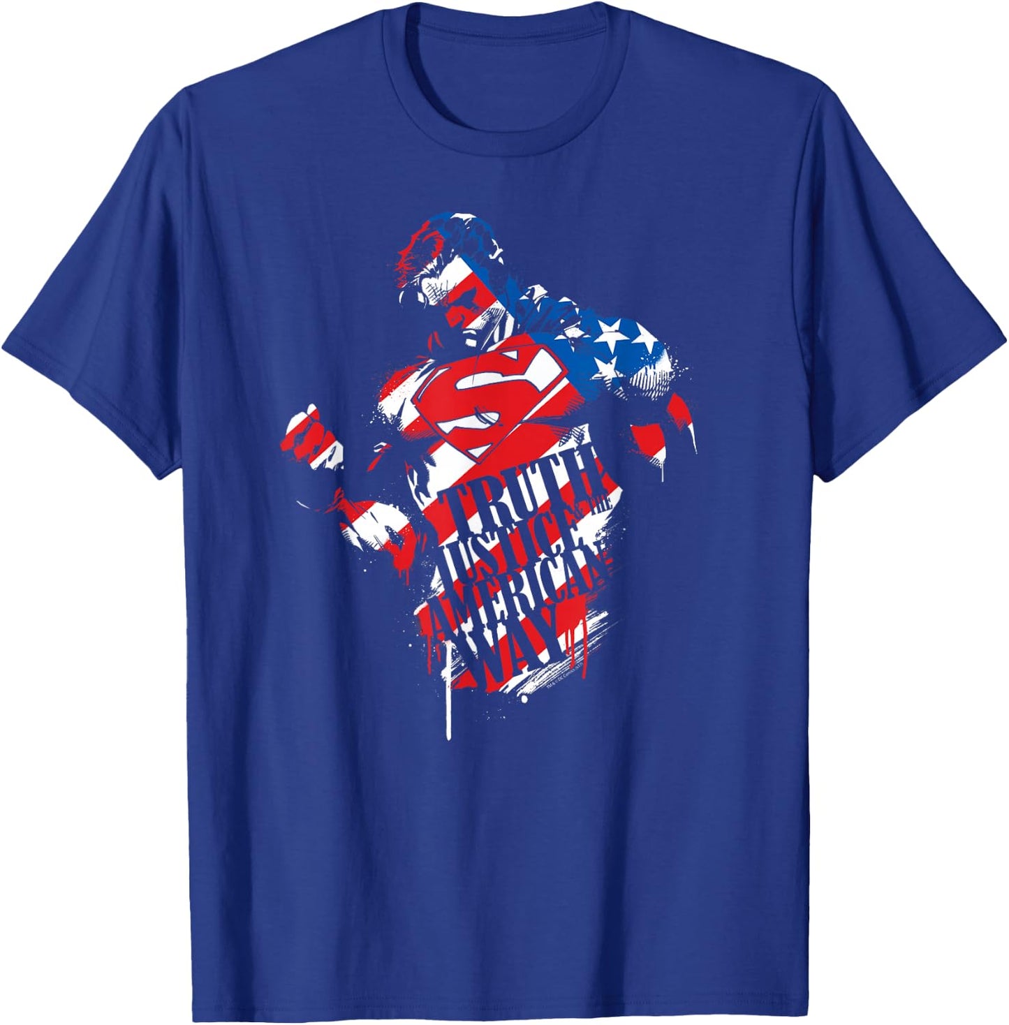 Superman The American Way Quote T Shirt T-Shirt - T-Shirt | Royal