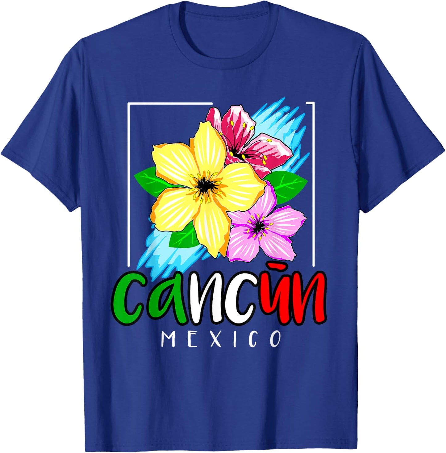 Cancun Mexico Souvenir Gift Spring Break Summer Vacation T-Shirt - T-Shirt | Royal