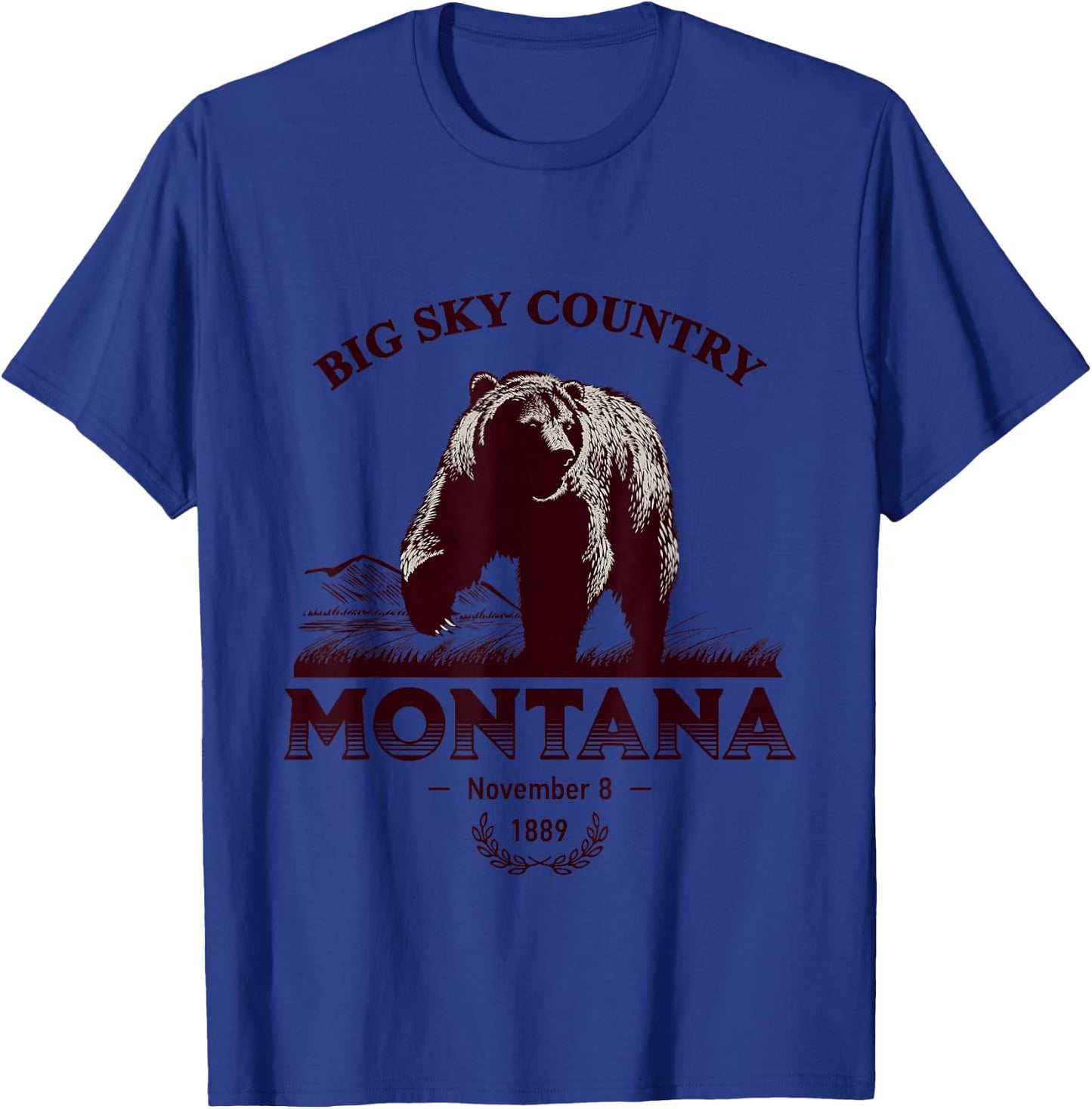 Montana State - Big Sky Country T-Shirt - T-Shirt | Royal