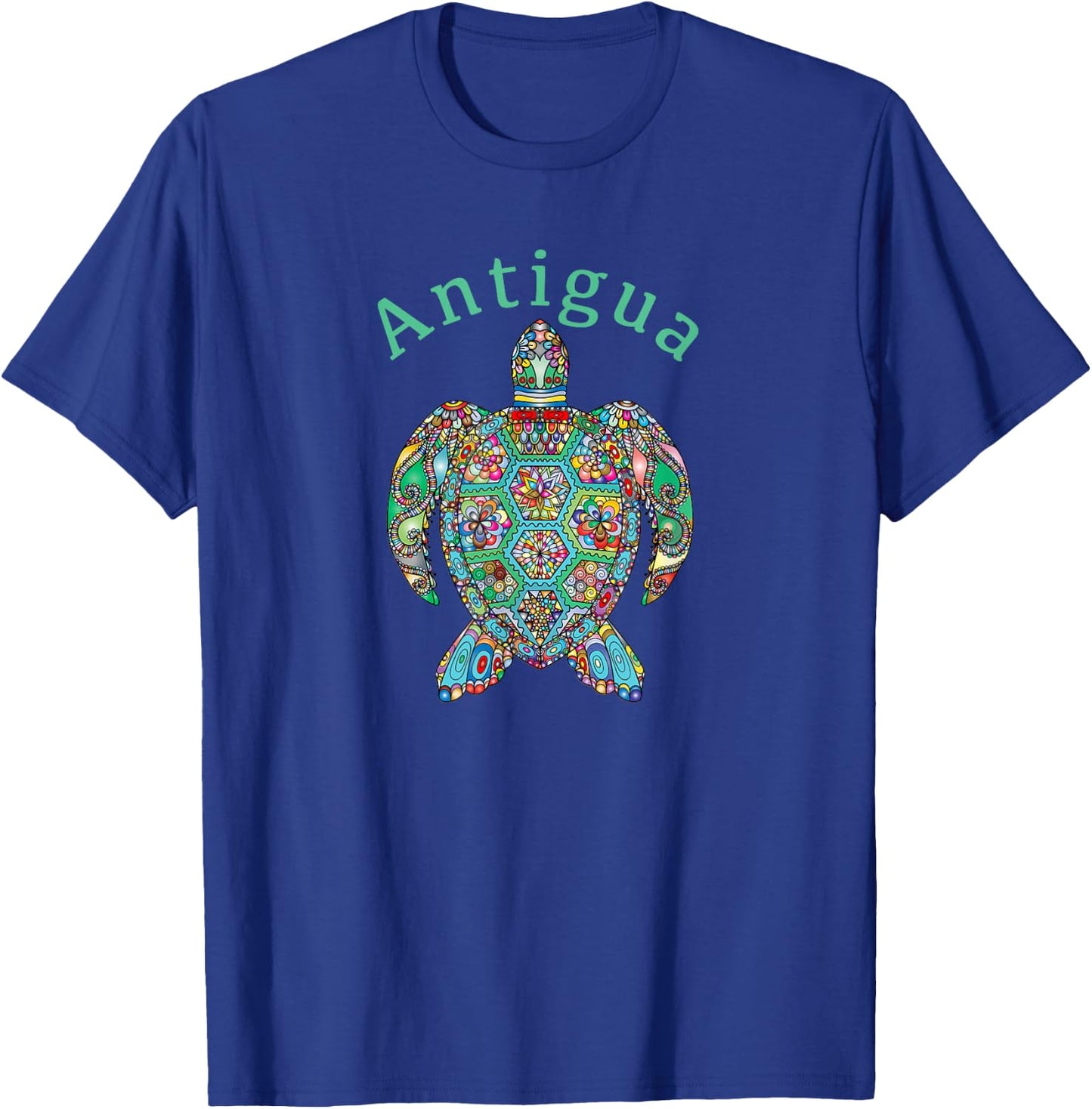Antigua Tribal Turtle T-Shirt - T-Shirt | Royal