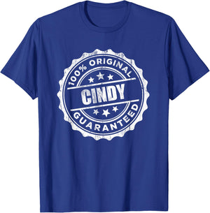Cindy 100% Original Guaranteed T-Shirt - T-Shirt | Royal