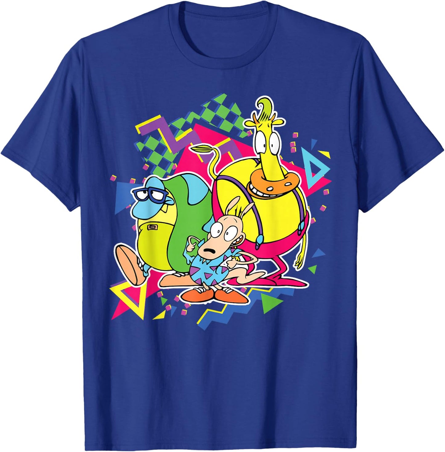 Nickelodeon Rocko's Modern Life 90's Group T-Shirt - T-Shirt | Royal