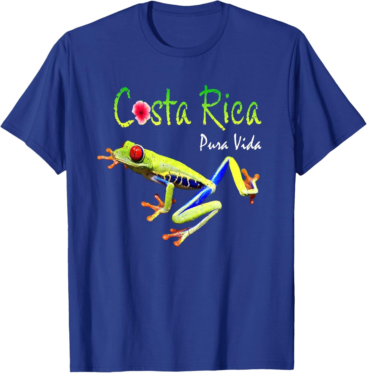 Costa Rica Pura Vida Travel Souvenir Vacation Frog Nature Small T-Shirt - T-Shirt | Royal