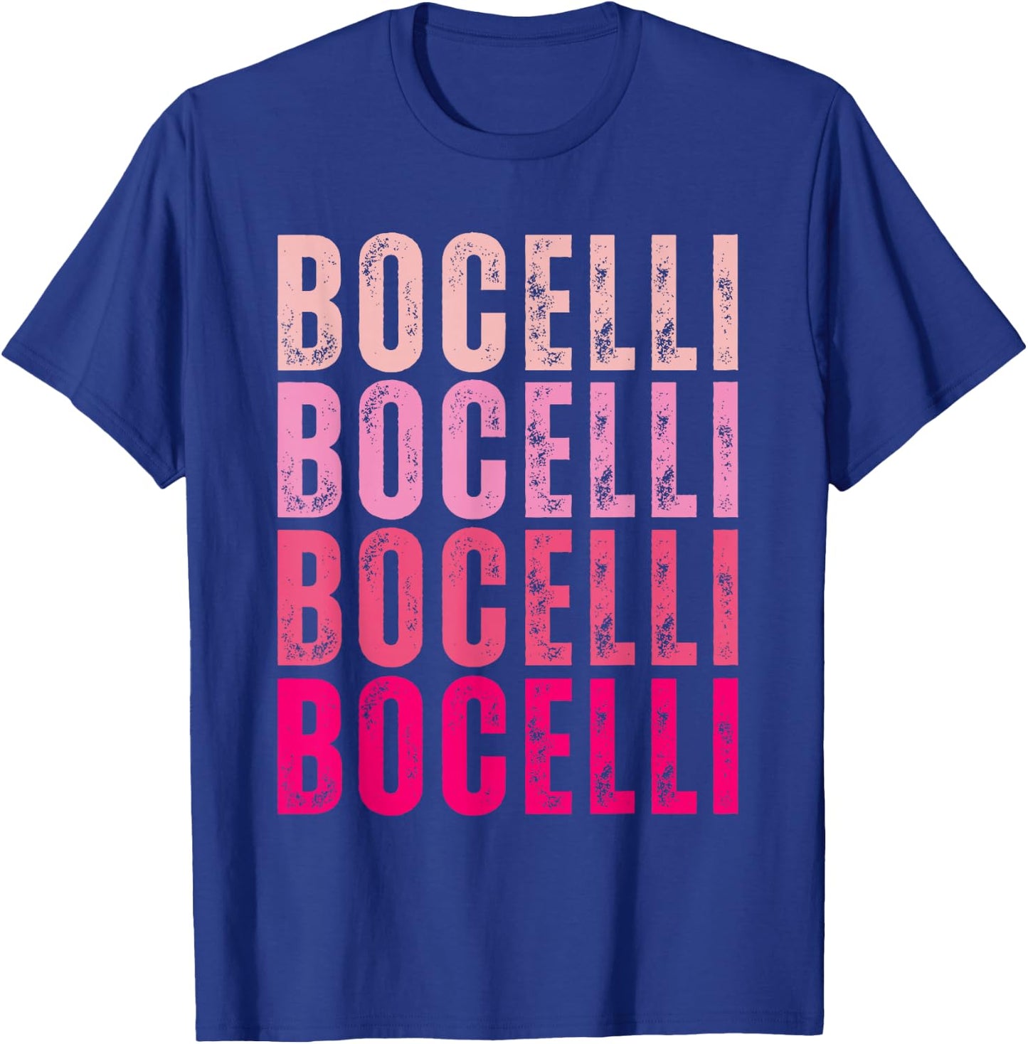 Bocelli Personalized Name I Love Bocelli Vintage T-Shirt - T-Shirt | Royal