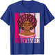 Black Woman Pink Ribbon October Breast Cancer Survivor T-Shirt - T-Shirt | Royal