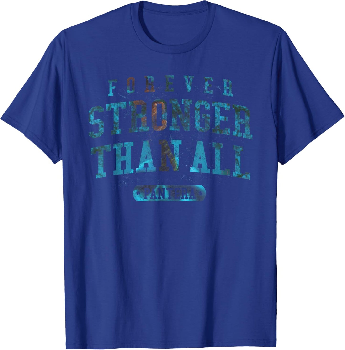 Pantera Official Forever Stronger Than All Blue T-Shirt - T-Shirt | Royal
