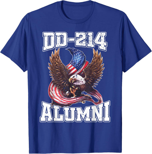 DD 214 DD-214 Alumni Shirt Military Veteran T-Shirt - T-Shirt | Royal