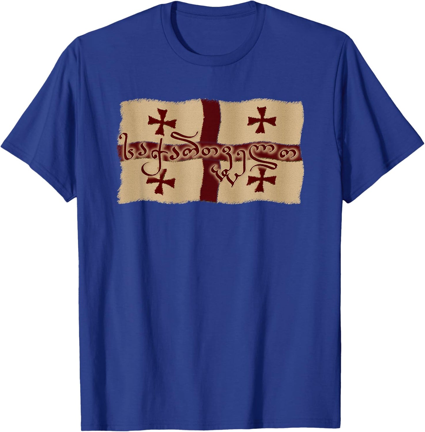Republic of Georgia flag, Sakartvelo T-Shirt - T-Shirt | Royal