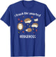 Cute reading & kindergarten teacher Hedgehog Shirt T-Shirt - T-Shirt | Royal
