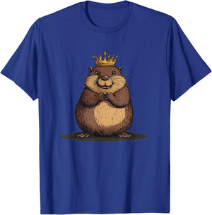 Funny Beaver with Crown wears it proud for King Fans T-Shirt - T-Shirt | Royal