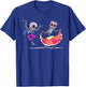 Ballet Folklorico Couples Mexican Dancer Sugar Skull T Shirt T-Shirt - T-Shirt | Royal
