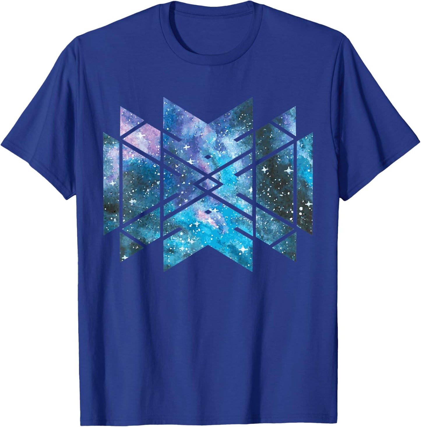 Sacred Geometry Cosmic Galaxy Universe Outer Space Gift T-Shirt - T-Shirt | Royal