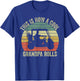 This is How A Cool Grandpa Rolls Vintage Golf Dad Grandpa T-Shirt - T-Shirt | Royal