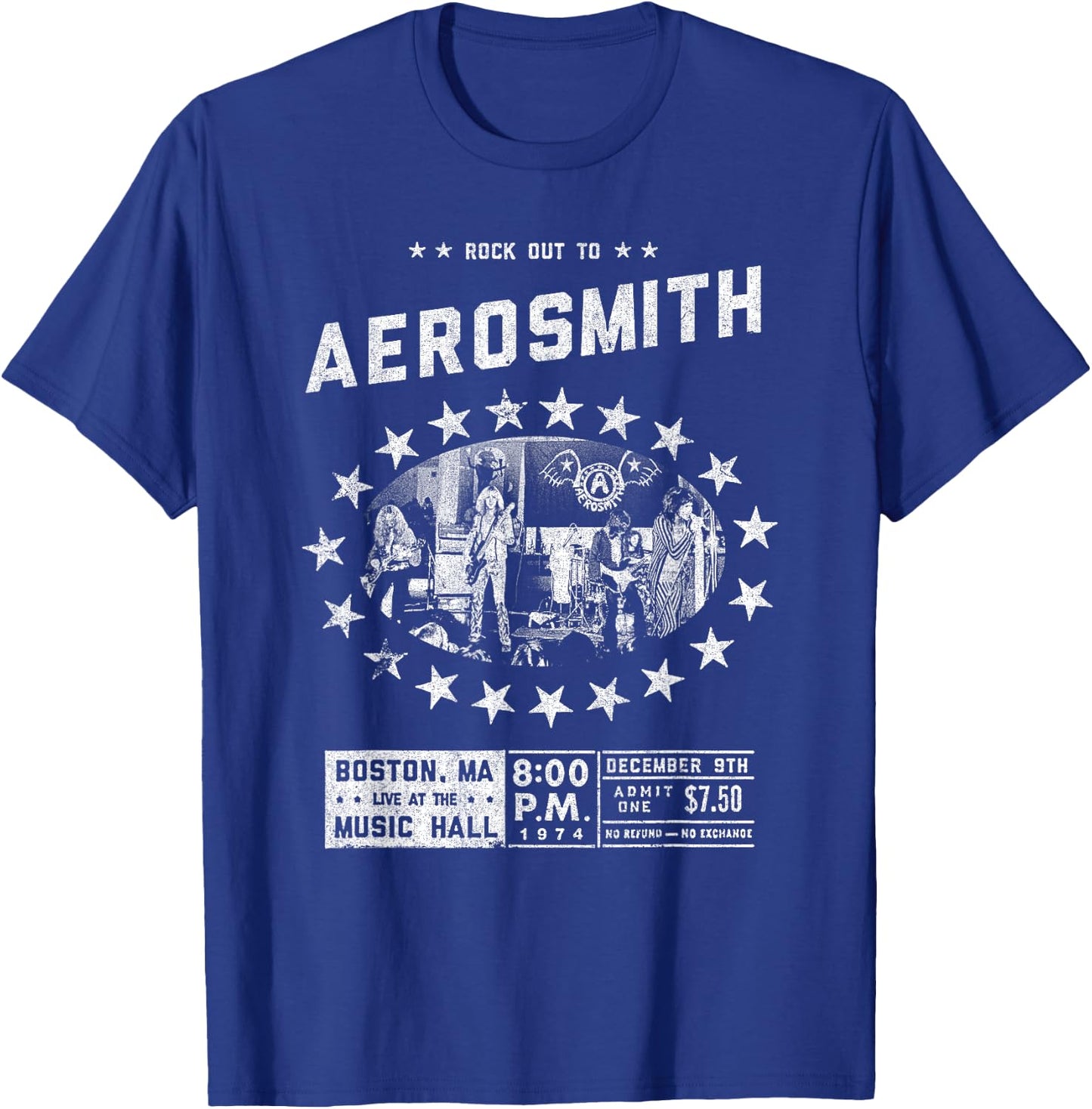 Aerosmith - Live at the Music Hall T-Shirt - T-Shirt | Royal