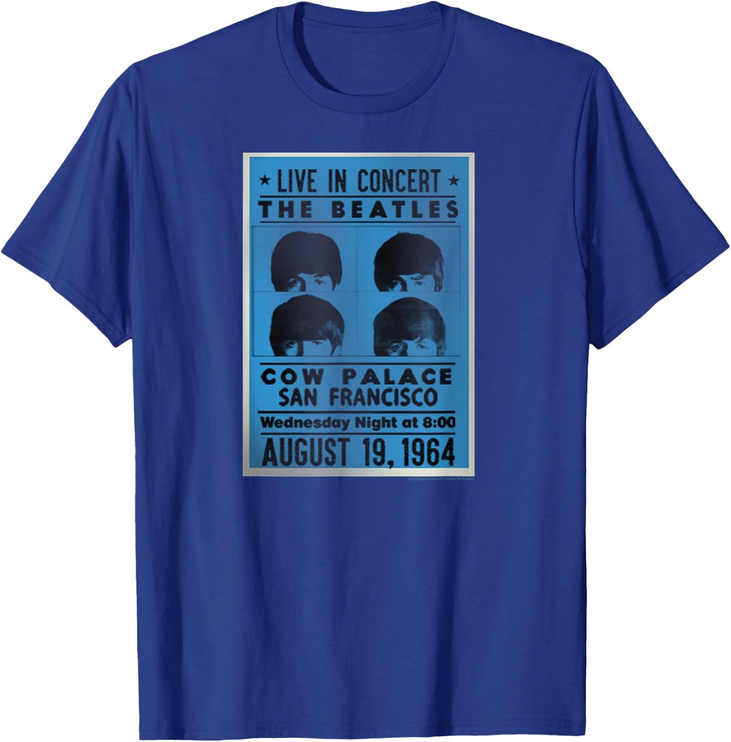 The Beatles Cow Palace SF 1964 T-Shirt - T-Shirt | Royal