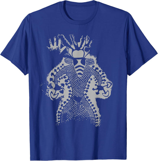 Mushroom Shaman Man 11000 Year Old Tassili Cave Art T-Shirt - T-Shirt | Royal