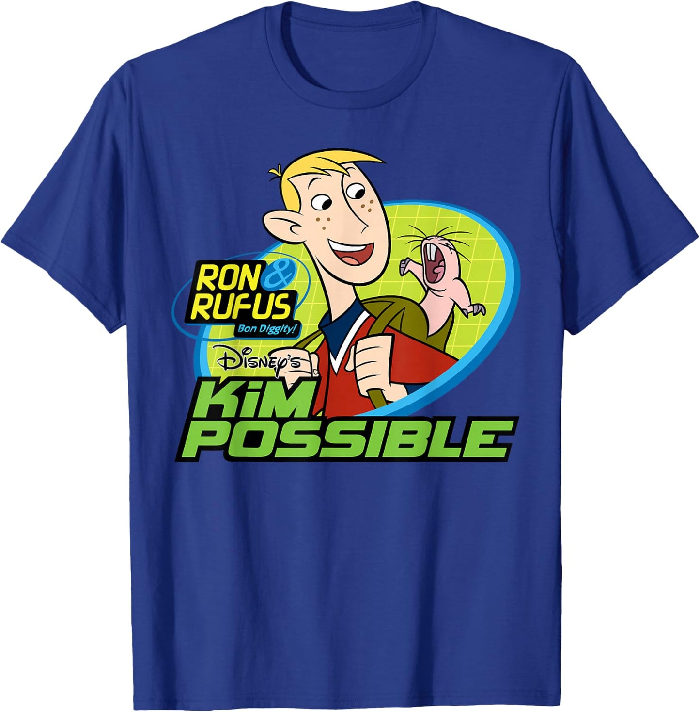 Kim Possible - Ron and Rufus Bon Diggity T-Shirt - T-Shirt | Royal