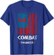 Combat Engineer - American Flag Distressed - U.S. Military Women Men T-Shirt - T-Shirt | Royal