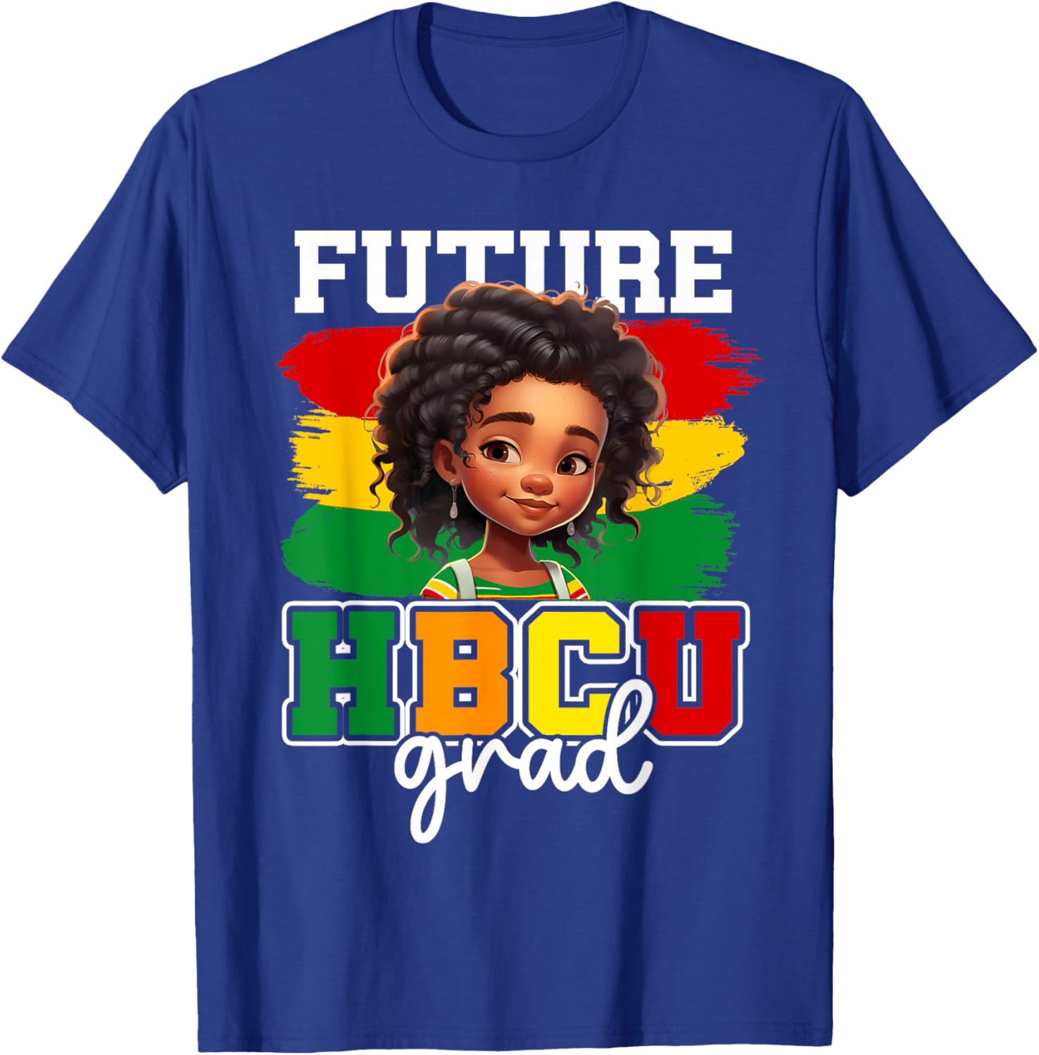 Future HBCU Grad Black Historical Black College Kids Girls T-Shirt - T-Shirt | Royal