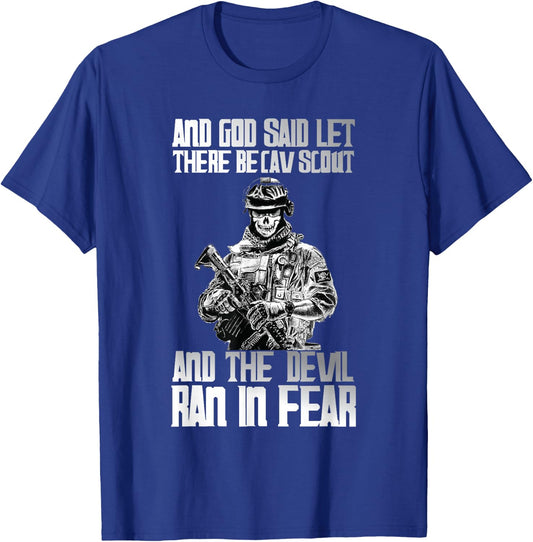 Army Cav Scout Military Pride T-Shirt - T-Shirt | Royal